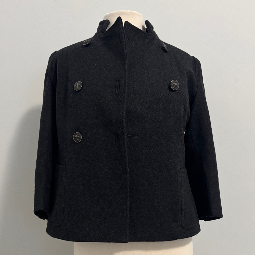 Stylish Black Double-Breasted Coat